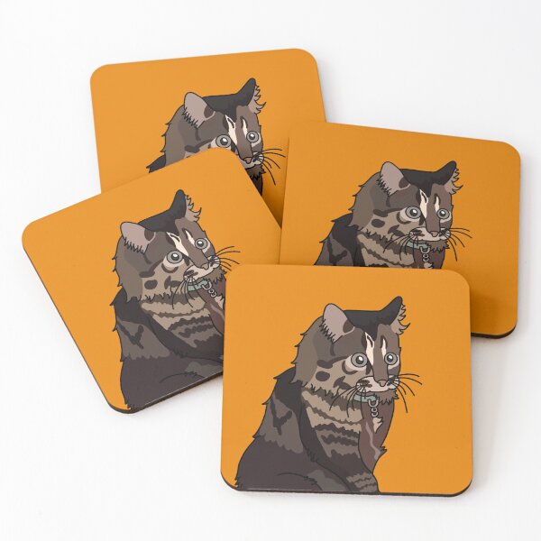 Item preview, cute shocked meme cat  designed and sold by N00DL3.