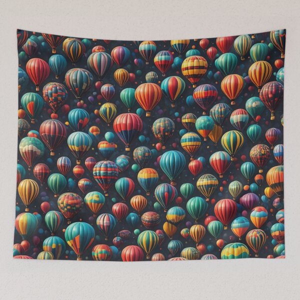 Item preview, Abstract Colorful Hot Air Balloon Pattern designed and sold by calibrit.