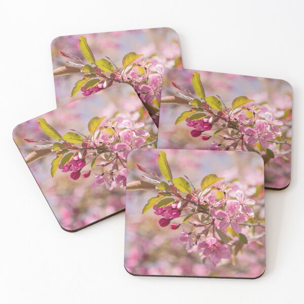 Item preview, Pink crab apple blossoms in bloom designed and sold by KRFNatureGifts.