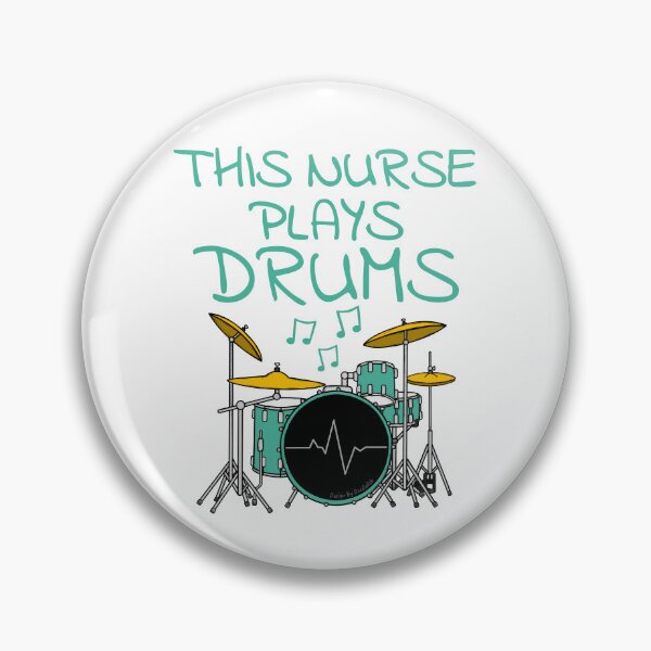 Item preview, This Nurse Plays Drums, Drum Kit Drummer Musician designed and sold by doodlerob.