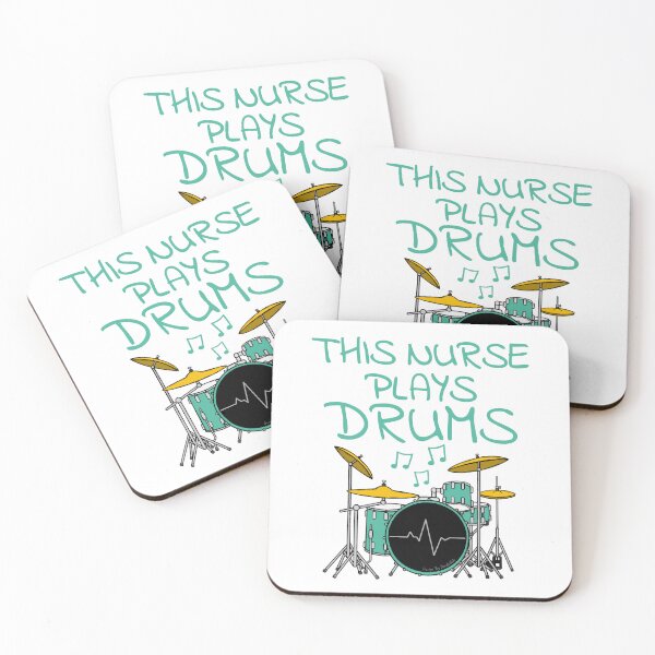 Item preview, This Nurse Plays Drums, Drum Kit Drummer Musician designed and sold by doodlerob.