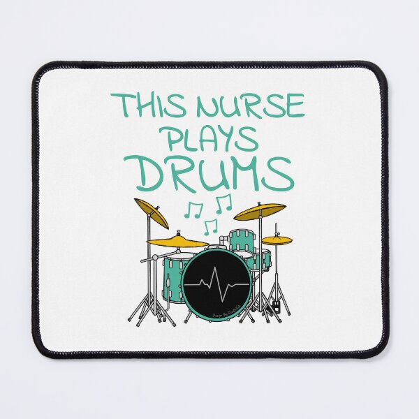 Item preview, This Nurse Plays Drums, Drum Kit Drummer Musician designed and sold by doodlerob.