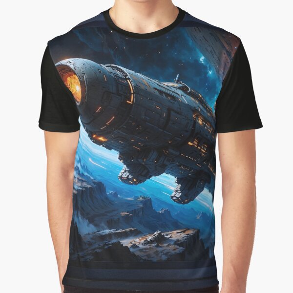 The Torkin Leaving The Planet Trelladen Fascinating AI Concept Art by Xzendor7 Graphic T-Shirt