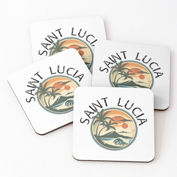 Item preview, Saint Lucia (with Black Lettering) designed and sold by VelvetRoom.