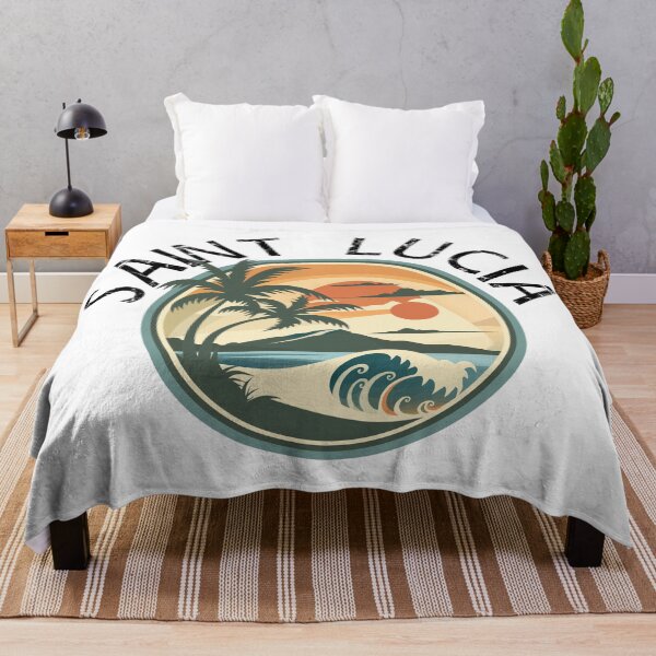 Item preview, Saint Lucia (with Black Lettering) designed and sold by VelvetRoom.