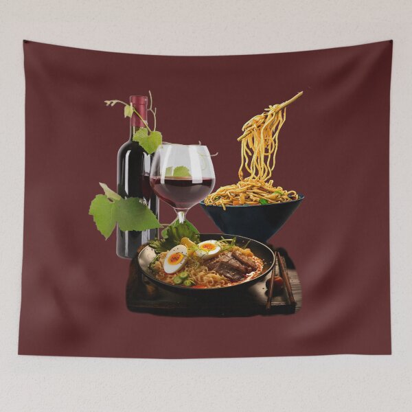 Item preview, ITS OK TO WINE WHEN THE FOOD IS FINE LIKE NOODLES designed and sold by THE AMERICAN TEEVANGELIST.