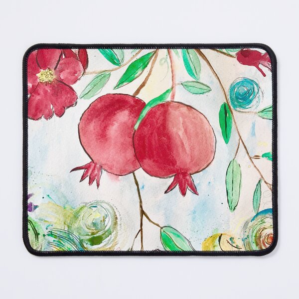 Item preview, Pomegranates fruits watercolour designed and sold by Monika Howarth.