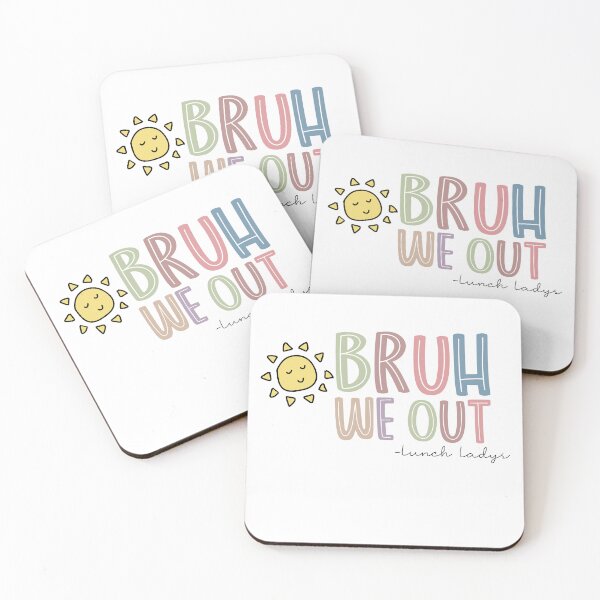 Item preview, Bruh We Out Lunch Lady Last Day School Funny Summer Vacation designed and sold by FineElephant.