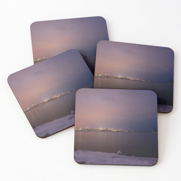 Item preview, Toronto Skyline from Humber Bay at Night designed and sold by jrtwynam.