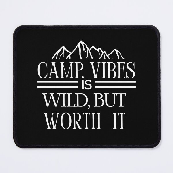 Item preview, Camp Vibes Is Wild, But Worth It. Campers Typographic Retro Vintage Dark Design designed and sold by Raise2Shine.