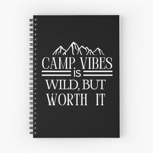 Item preview, Camp Vibes Is Wild, But Worth It. Campers Typographic Retro Vintage Dark Design designed and sold by Raise2Shine.
