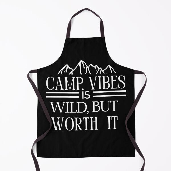 Item preview, Camp Vibes Is Wild, But Worth It. Campers Typographic Retro Vintage Dark Design designed and sold by Raise2Shine.