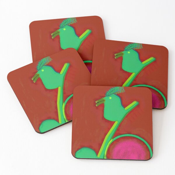 Item preview, Green Bird, a minimalist digital painting. designed and sold by thalasson.