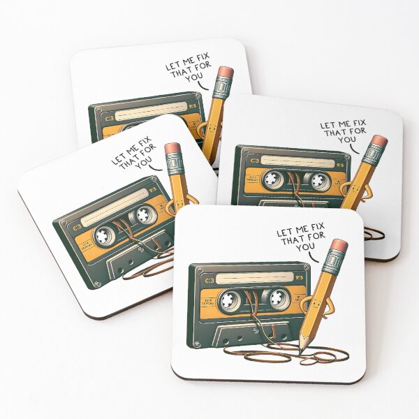Item preview, Retro Cassette Tape Repair Humor - Funny Vintage Audio Design designed and sold by Unitepeople.
