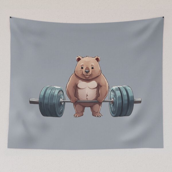 Item preview, Wombat Bodybuilder designed and sold by PierreAlbijanic.