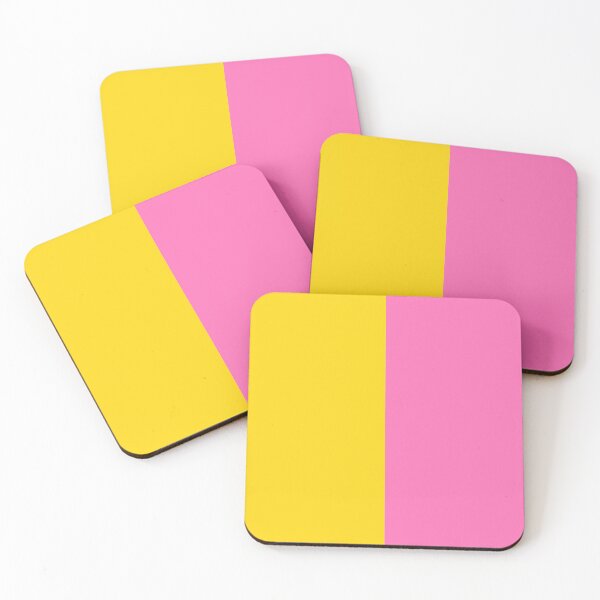 Item preview, Abstract Modern Color Block in Pink and Yellow designed and sold by Deutschic.