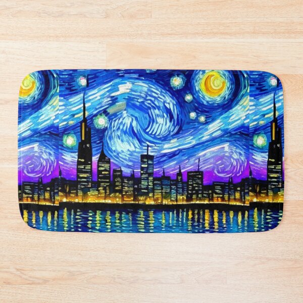 Item preview, Cosmic Canopy: A Metropolis Under Starry Swirls designed and sold by Highlandkings.