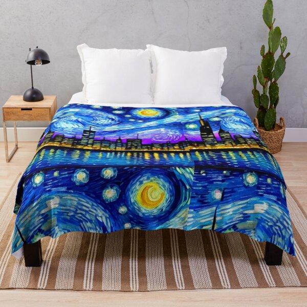 Item preview, Cosmic Canopy: A Metropolis Under Starry Swirls designed and sold by Highlandkings.