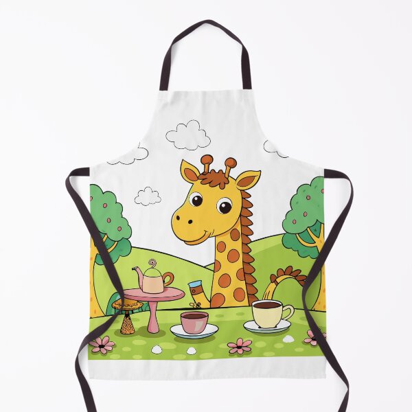 Item preview, Fluffy Little Giraffe Having a Tea Party designed and sold by omerfdln34.