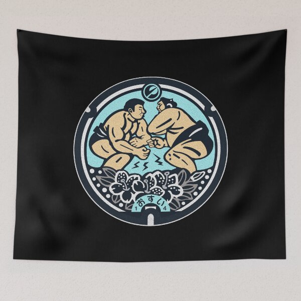 Item preview, Nomura Town Manhole Cover Art 2 designed and sold by Musashi1996Art.
