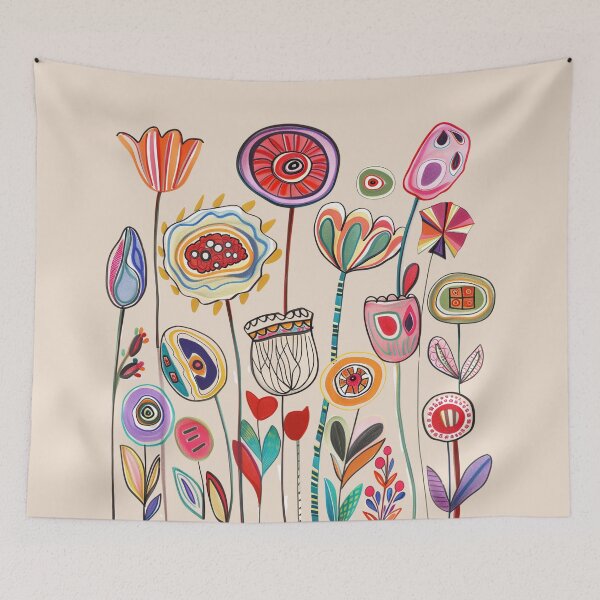 Item preview, Retro Floral, Abstract Flowers designed and sold by oddfolio.