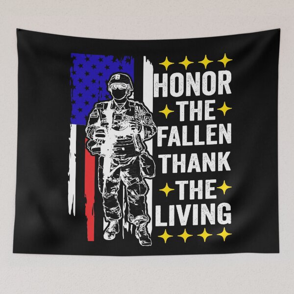 Item preview, Honor The Fallen Thank The Living Memorial Day Patriotic designed and sold by BOUCHERIT amine.