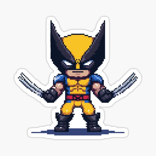 Item preview, 8-bit Wolverine claw blades out designed and sold by ADHDigitalD.