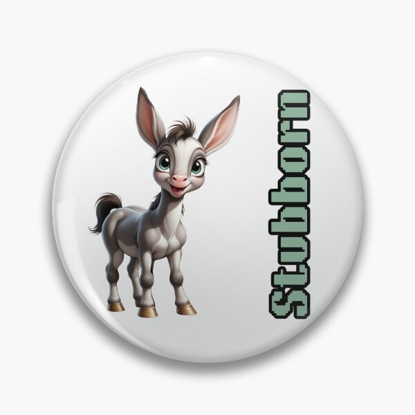 Item preview, Adorable stubborn donkey designed and sold by DesignsbyVelvet.