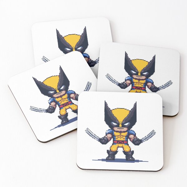 Item preview, 8-bit Wolverine claw blades out designed and sold by ADHDigitalDesign.