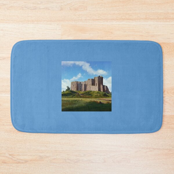 Item preview, Scottish Castle Duffus Castle Painting Overlooking Grass Meadow designed and sold by ZGigerBarker.