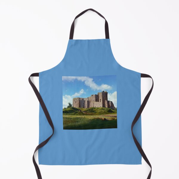 Item preview, Scottish Castle Duffus Castle Painting Overlooking Grass Meadow designed and sold by ZGigerBarker.