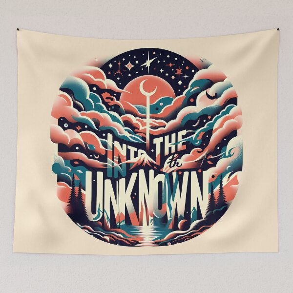 Item preview, Into the Unknown, typography designed and sold by maxmaj.