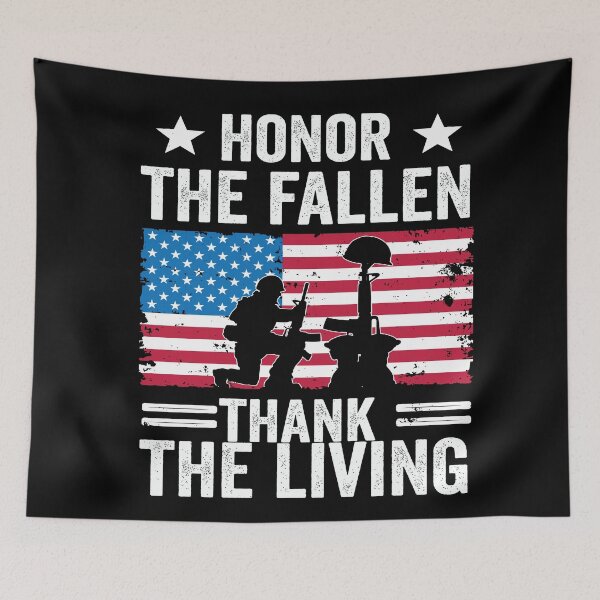 Item preview, Honor The Fallen Thank The Living Memorial Day Patriotic designed and sold by BOUCHERIT amine.