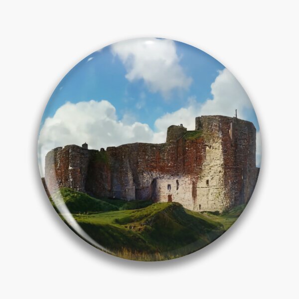 Item preview, Scottish Castle Painting Overlooking Grass Embankment Meadow River designed and sold by ZGigerBarker.