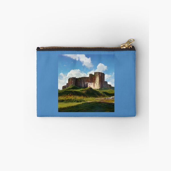 Item preview, Scottish Castle Painting Overlooking Grass Embankment Meadow River designed and sold by ZGigerBarker.