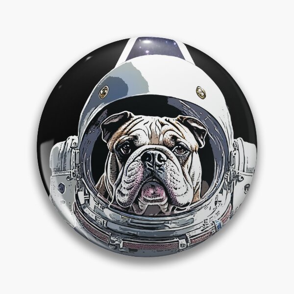 Item preview, Astronaut Bulldog on Galaxy Triangle | Cosmic Bulldog Design | Space-Themed Artwork designed and sold by trobby-inc.