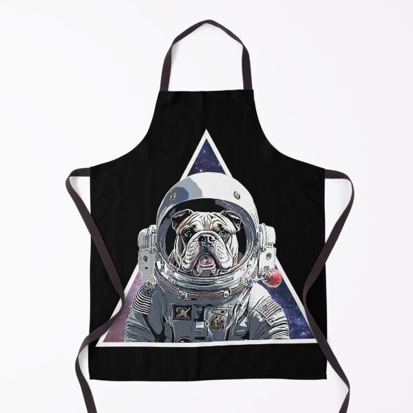 Item preview, Astronaut Bulldog on Galaxy Triangle | Cosmic Bulldog Design | Space-Themed Artwork designed and sold by trobby-inc.