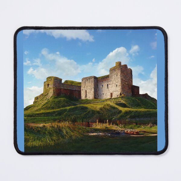Item preview, Fantasy Castle Painting Overlooking Grass Embankment designed and sold by ZGigerBarker.