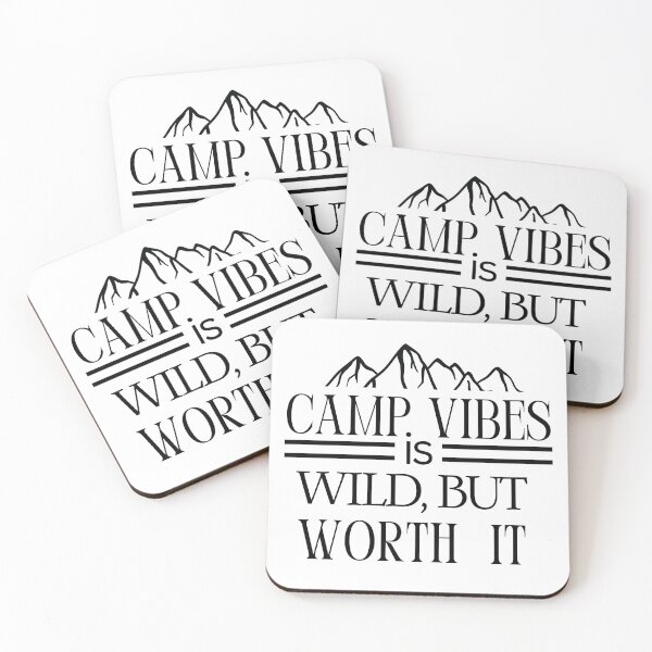 Item preview, Camp Vibes Is Wild, But Worth It. Campers Typographic Retro Vintage Light Design designed and sold by Raise2Shine.