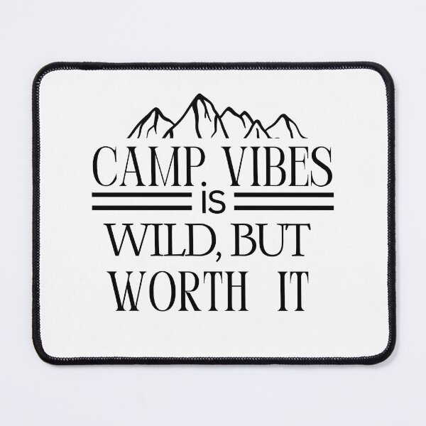 Item preview, Camp Vibes Is Wild, But Worth It. Campers Typographic Retro Vintage Light Design designed and sold by Raise2Shine.