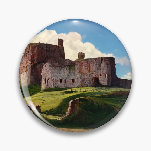 Item preview, Duffus Castle Painting Overlooking Grass Embankment designed and sold by ZGigerBarker.