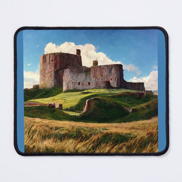 Item preview, Duffus Castle Painting Overlooking Grass Embankment designed and sold by ZGigerBarker.