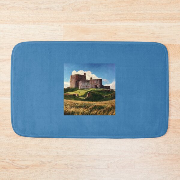Item preview, Duffus Castle Painting Overlooking Grass Embankment designed and sold by ZGigerBarker.