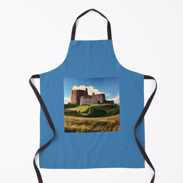 Item preview, Duffus Castle Painting Overlooking Grass Embankment designed and sold by ZGigerBarker.