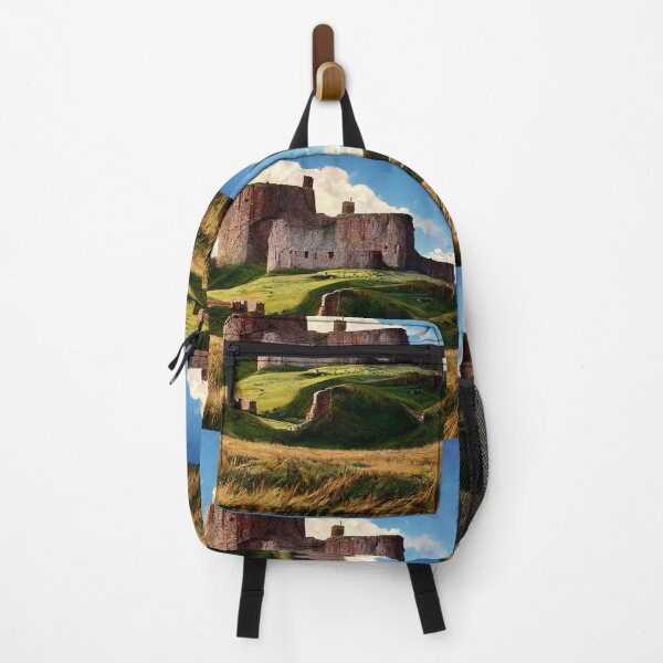 Item preview, Duffus Castle Painting Overlooking Grass Embankment designed and sold by ZGigerBarker.
