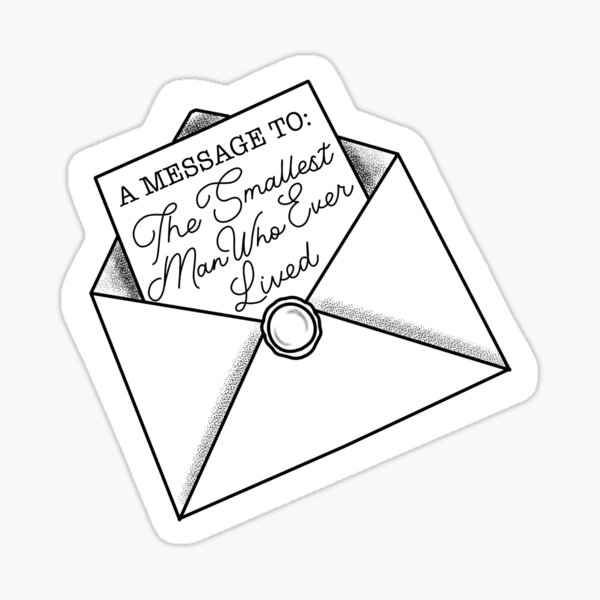 Aperçu de l'œuvre Le plus petit homme qui ait jamais vécu Taylor Swift TTPD Sticker créée et vendue par designsbydancer.