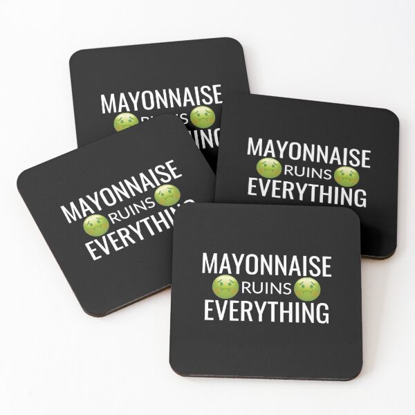 Item preview, Mayonnaise Ruins Everything Funny Food Lover Anti Mayo  designed and sold by The Junto Shop.