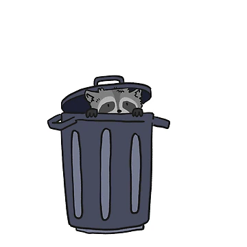Artwork thumbnail, Trash Panda by Childish by Design