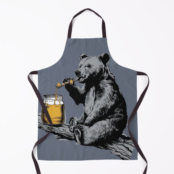 Item preview, Banksy style Bear eating honey, designed and sold by Ajax90.