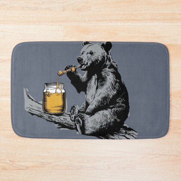 Item preview, Banksy style Bear eating honey, designed and sold by Ajax90.